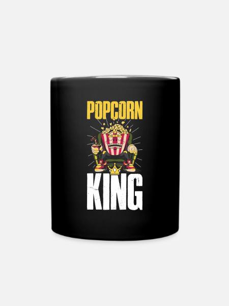 Popcorn King Popcorn Cadeau - Mug uni - noir