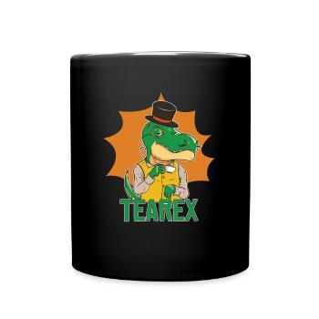 T-Rex Tee Rex Tea Rex - Tasse einfarbig - Schwarz - Vorne