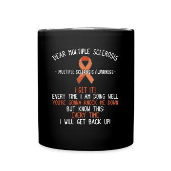 Multiple Sclerosis MS Awareness Day - Full Colour Mug - black - Front