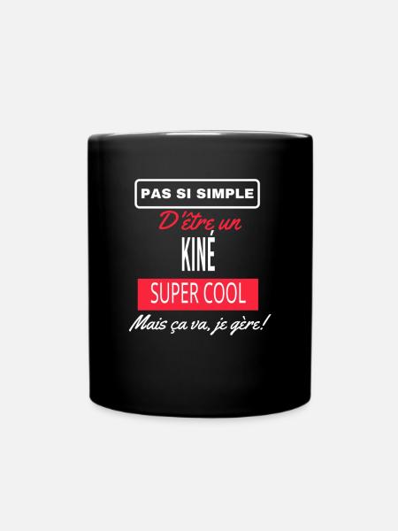 pas si simple KINÉ - Mug uni - noir