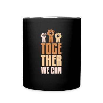 Lutte contre le racisme - Mug uni - noir - Devant