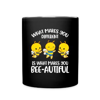 Different Down Syndrome Awareness Geschenk - Tasse einfarbig - Schwarz - Vorne