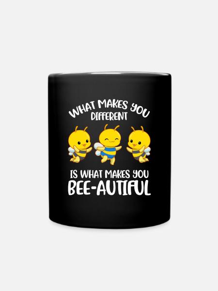 Different Down Syndrome Awareness Gift - Full Colour Mug - black