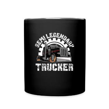 Chauffeur de camion Chauffeur de camion Chauffeur de camion Camionneur - Mug uni - noir - Devant