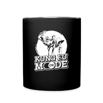 Kung Fu - Tasse einfarbig - Schwarz - Vorne
