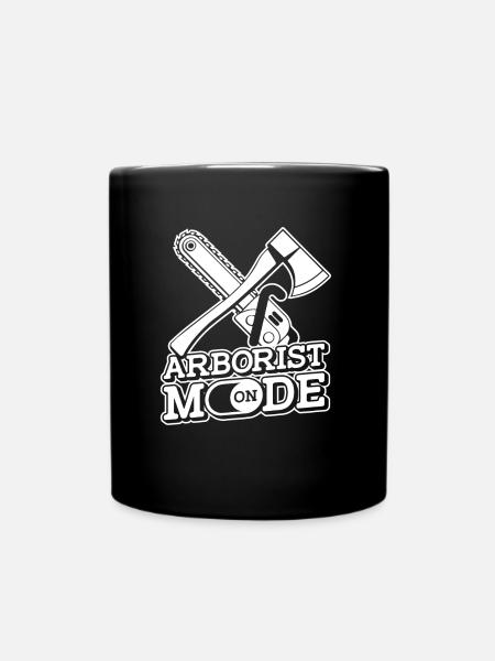 Baumklettern Baumpfleger Arborist Baumkletterer - Tasse einfarbig - Schwarz