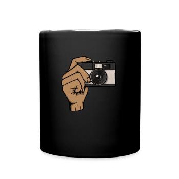 Fotograf Fotografie Kamera - Tasse einfarbig - Schwarz - Vorne