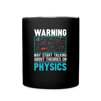 Physik Physiker - Tasse einfarbig - Schwarz - Vorne