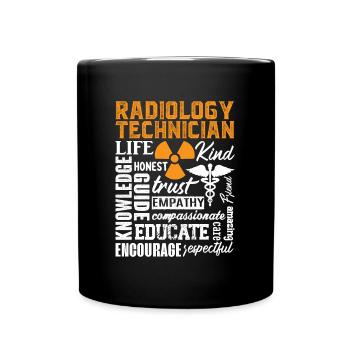 Radiology X-ray Technician Radiology Technician - Full Colour Mug - black - Front