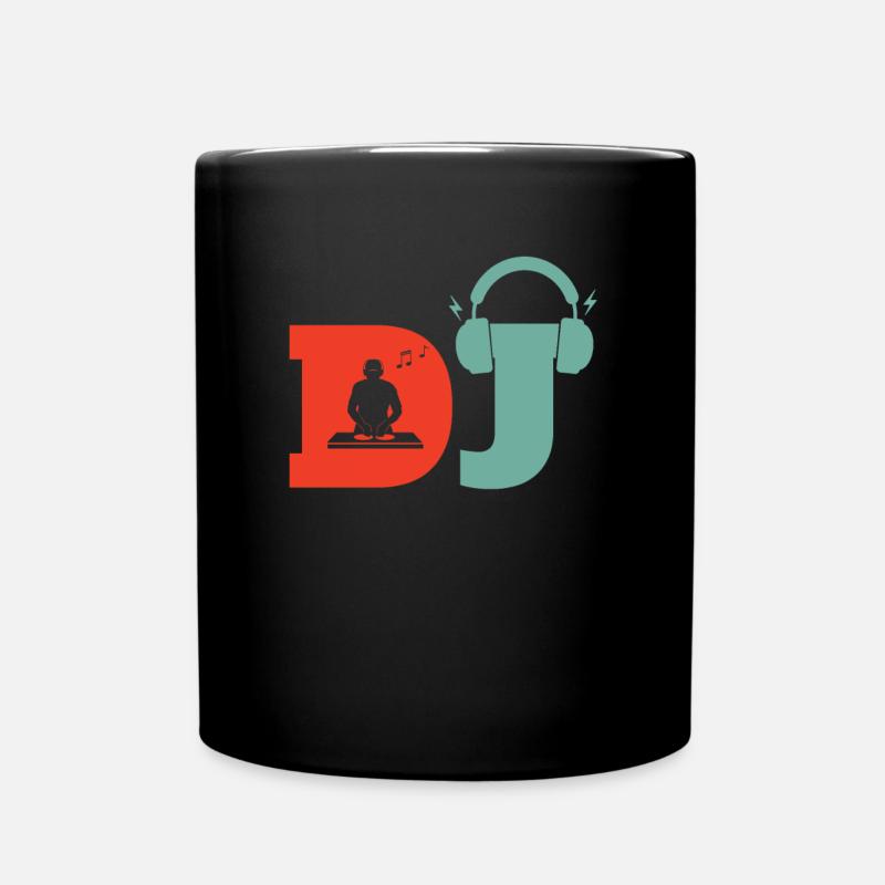 DJ Discjockey - Tasse einfarbig - Schwarz