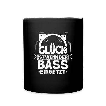 Techno - Tasse einfarbig - Schwarz - Vorne