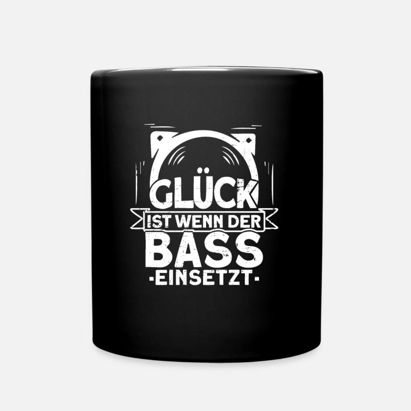 Techno - Tasse einfarbig - Schwarz