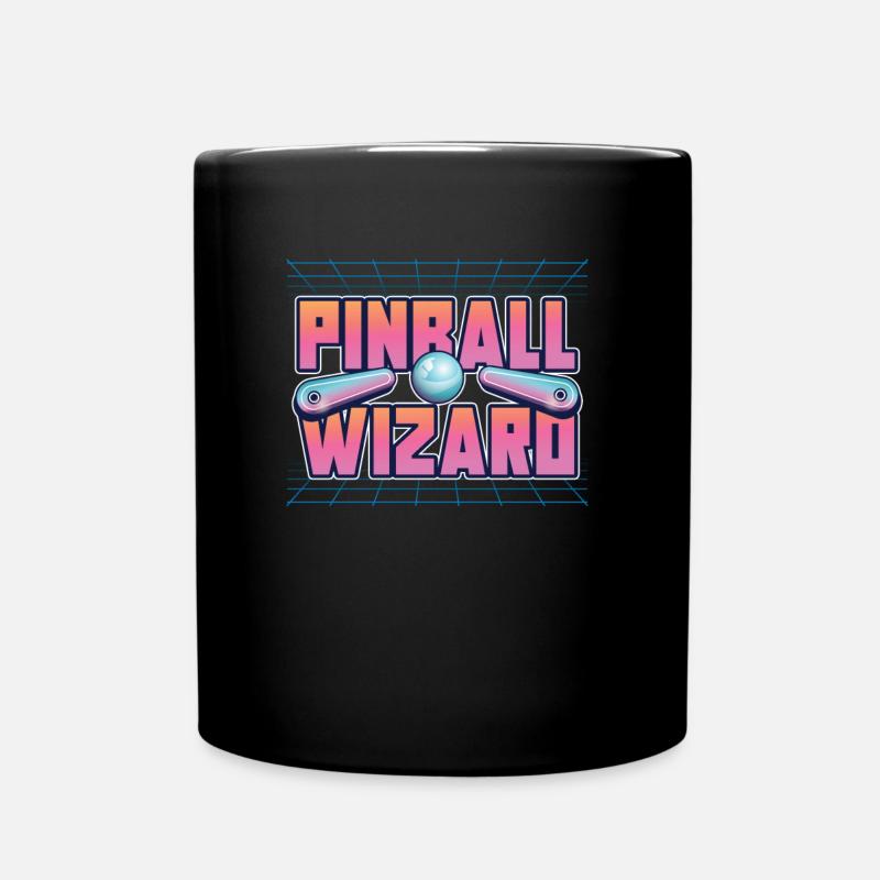 Retro Pinball Flipper Vintage Arcade Gaming - Tasse einfarbig - Schwarz