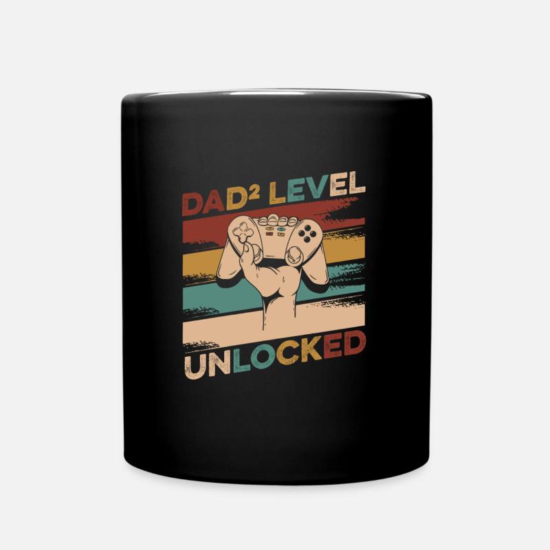 Zwillingspapa Zwillinge Vater Papi Vatertag Papa - Tasse einfarbig - Schwarz