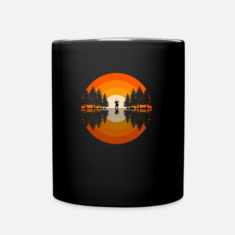 Archer Archery Arrow Archery Archery - Full Colour Mug - black