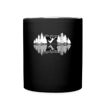 Frisbee - Tasse einfarbig - Schwarz - Vorne