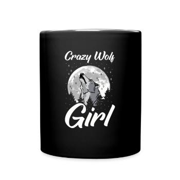 Wolf - Full Colour Mug - black - Front