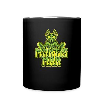 Gottesanbeterin - Tasse einfarbig - Schwarz - Vorne