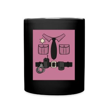 Officier de police Commissaire de police - Mug uni - noir - Devant
