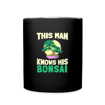 Bonsai Tree - Full Colour Mug - black - Front
