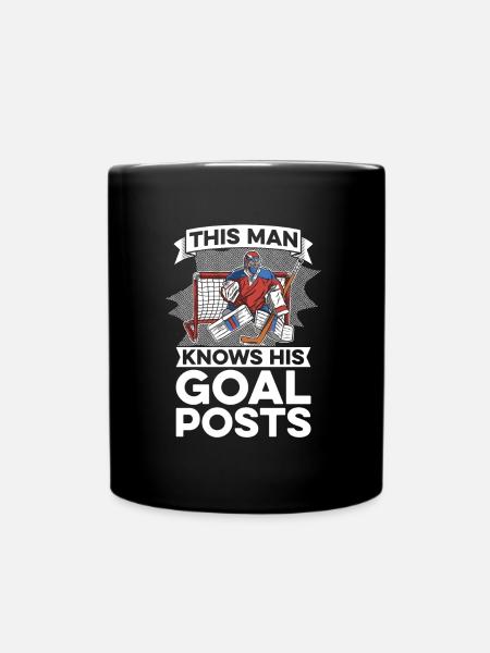 Ice Hockey Ice Hockey Goalkeeper Goalkeeper Goalkeeper - Full Colour Mug - black