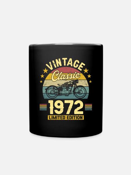51e Anniversaire 1972 Motard 51 Ans Anniversaire - Mug uni - noir