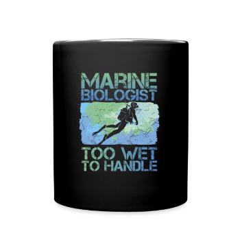 Meeresbiologie - Tasse einfarbig - Schwarz - Vorne