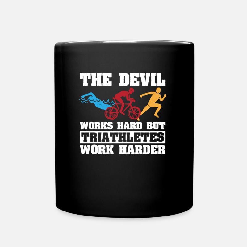 Triathlon - Mug uni - noir