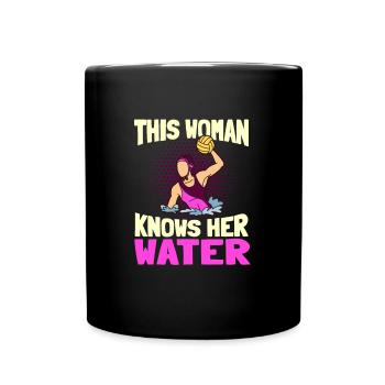Water polo - Full Colour Mug - black - Front