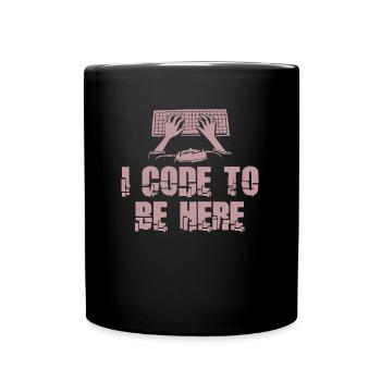 Programmierer Coder Software Entwickler - Tasse einfarbig - Schwarz - Vorne