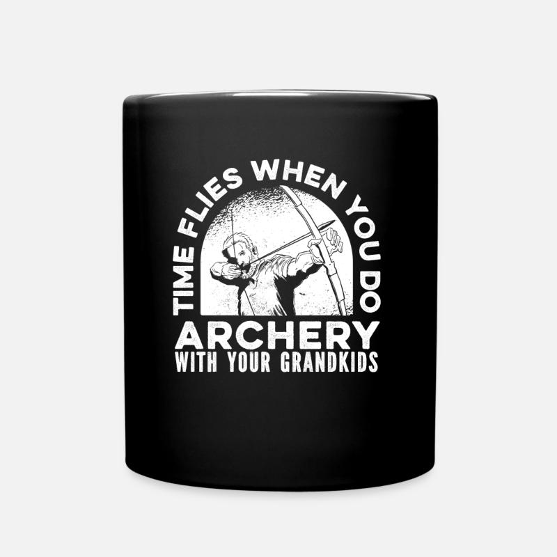 Tir à l’arc Flèche Tir à l’arc Tir à l’arc - Mug uni - noir