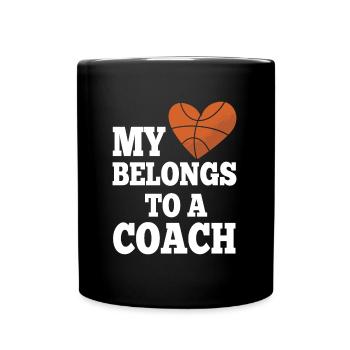 Basketballtrainer Basketball Trainer Coach - Tasse einfarbig - Schwarz - Vorne