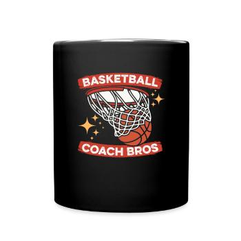 Basketballtrainer Basketball Trainer Coach - Tasse einfarbig - Schwarz - Vorne