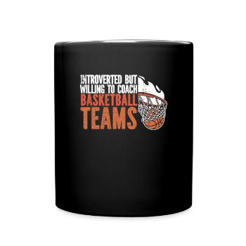Basketballtrainer Basketball Trainer Coach - Tasse einfarbig - Schwarz - Vorne
