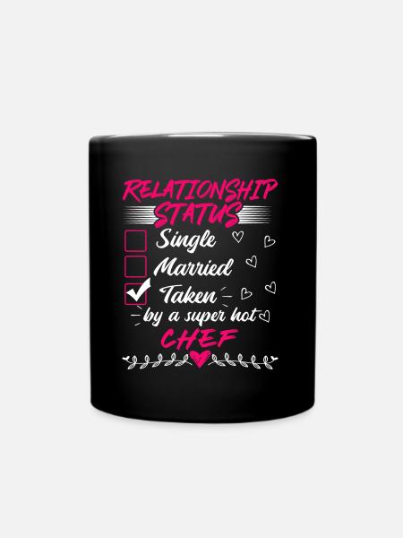 Funny His and Her Gift Idea Chef Relationship - Full Colour Mug - black