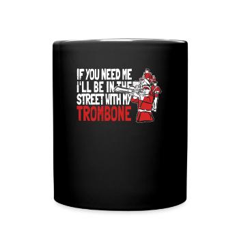 Trombone - Full Colour Mug - black - Front
