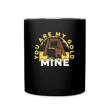 Gold Mining Gold Mine - Full Colour Mug - black - Front