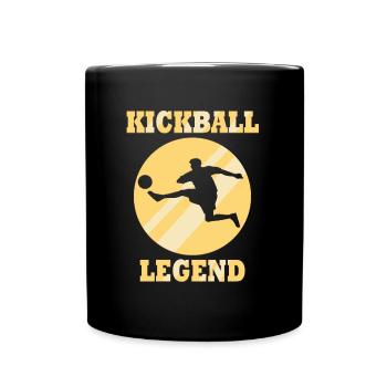 Dire drôle Kickball Jouer à la balle Sports - Mug uni - noir - Devant