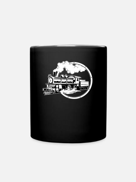 Cheminot Cheminot Train Conducteur de locomotive - Mug uni - noir
