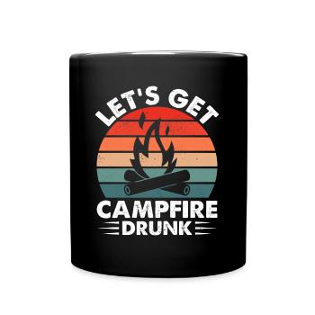 Let’s Campfire Drunk Beer Lover Campeur alcoolisé - Mug uni - noir - Devant