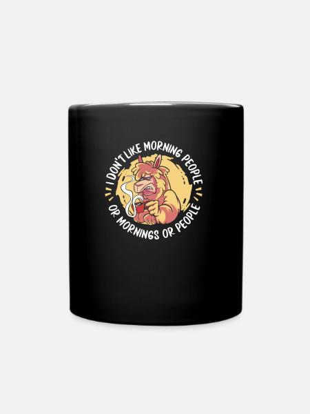 Alpaka - Tasse einfarbig - Schwarz