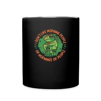 Frog Frogs Amphibian - Full Colour Mug - black - Front