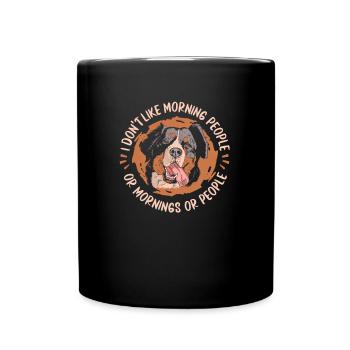 Bouvier Bernois Chien - Mug uni - noir - Devant