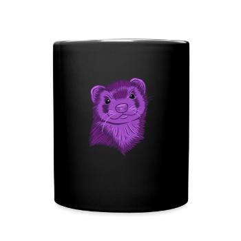 Furet - Mug uni - noir - Devant