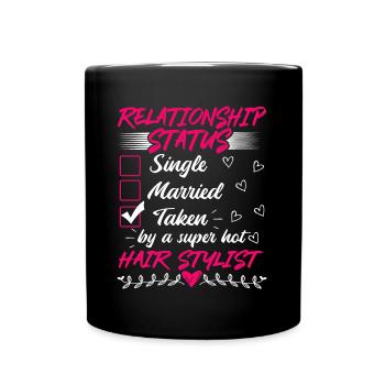 Drôle son et son idée de cadeau Coiffeur - Mug uni - noir - Devant