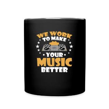 Tontechniker Sound Audio Engineer - Full Colour Mug - black - Front
