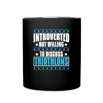 Triathlon - Tasse einfarbig - Schwarz - Vorne