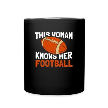 American football - Full Colour Mug - black - Front