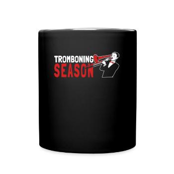Posaune - Tasse einfarbig - Schwarz - Vorne