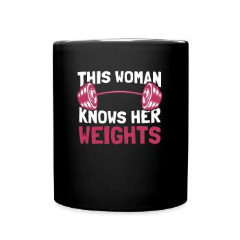Bodybuilding Bodybuilders - Full Colour Mug - black - Front